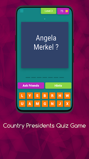 COUNTRY PRESIDENTS QUIZ GAME Screenshot 3