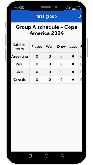 Calendario Copa América 2024 Screenshot 0