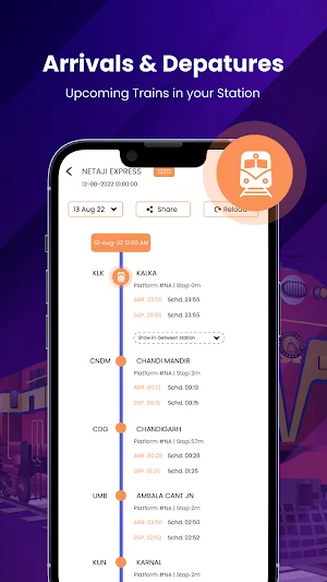 Live train status Screenshot 3