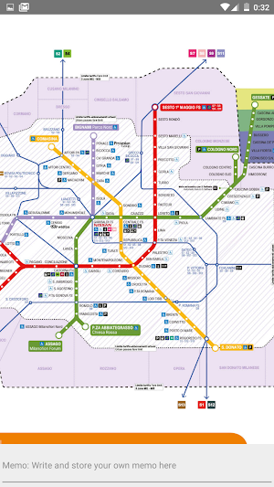 MILAN METRO NETWORK MAP OFFLINE Screenshot 2
