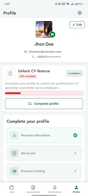 Bidesh Job Screenshot 3