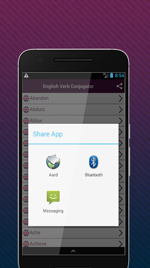 English Verb Conjugator Screenshot 3