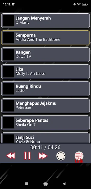 Kumpulan lagu enak dan lirik offline Screenshot 0