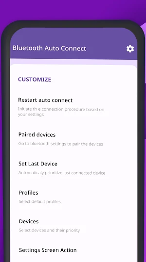 Bluetooth auto connect Screenshot 1