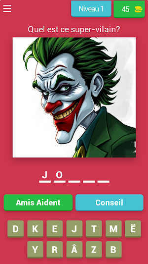 Super Guess : Édition Vilains Screenshot 0