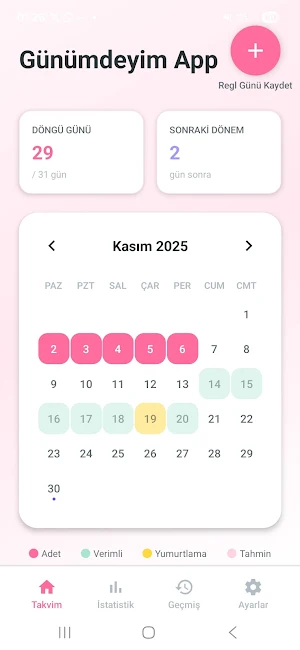 Regl Takibi – Günümdeyim Screenshot 1