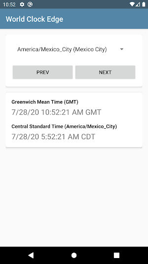 World Clock Edge Screenshot 0