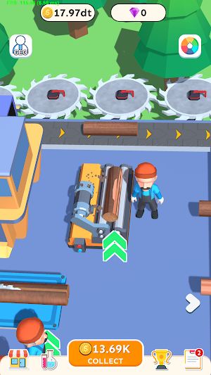 Rolling Woodcutter Screenshot 1