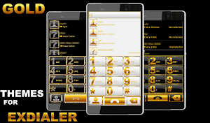 THEME BLACK GOLD FOR EXDIALER Screenshot 0