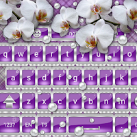 White Orchids Keyboard theme