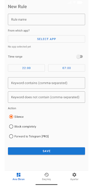 Notification Filter Screenshot 2