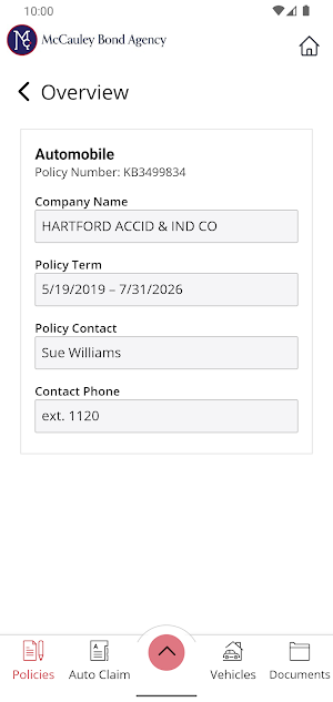 McCauley Bond Agency Screenshot 3