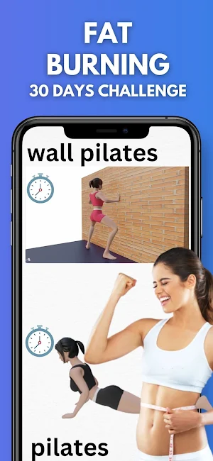 Wall Pilates workout at home Screenshot 2