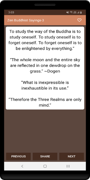 Zen Saying Screenshot 1