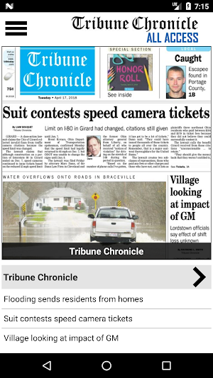 Tribune Chronicle All Access Screenshot 0
