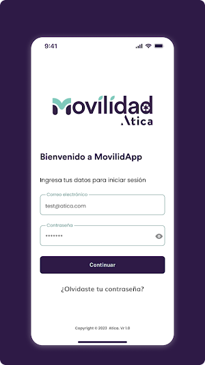 MOVILIDAD ATICA Screenshot 0