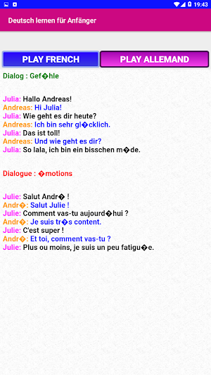 Learn German in French for Beginners Audio pdf Screenshot 1