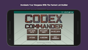 Codex Commander - Army Builder Screenshot 0