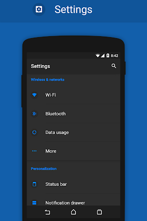 BLUE MATTE CM12/CM11 THEME Screenshot 0