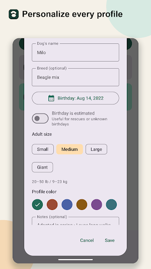 Dog Age Calculator & Birthday Screenshot 3