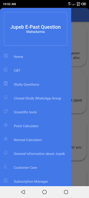 Jupeb E-Past Question offline Screenshot 1