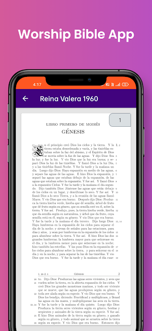 Holy Bible Reina Valera 1960 Screenshot 1