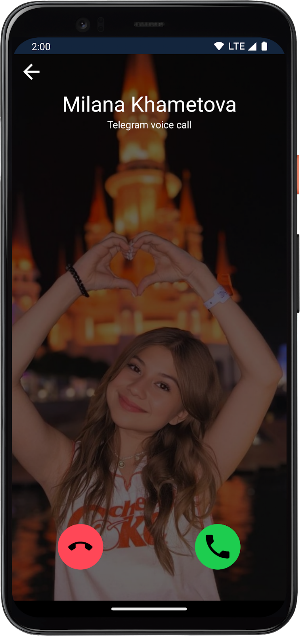 Milana Khametova Video Call Screenshot 0