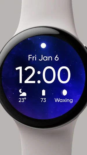 24 Hour Sky Watch Face Screenshot 2