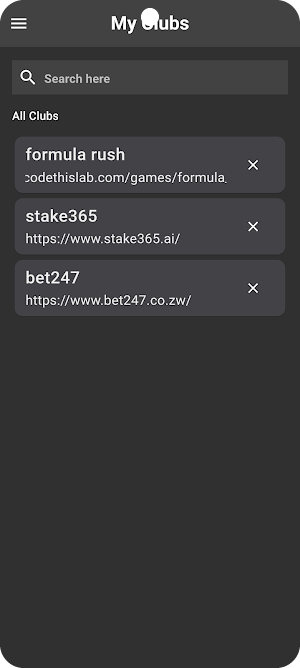 Clubs Player Screenshot 2