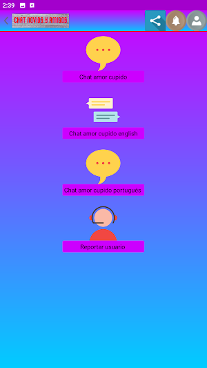 Chat novios y amigos 2 Screenshot 1
