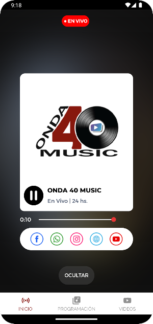 Onda 40 Music Screenshot 2