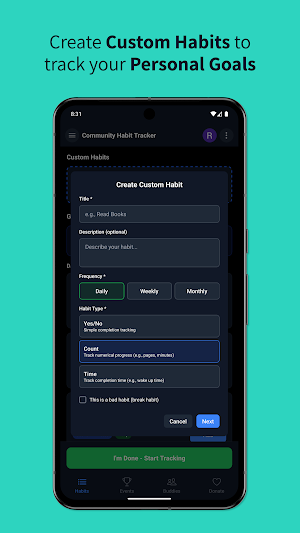 Community Habit Tracker Screenshot 3