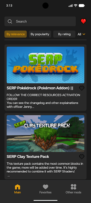 SERP Pokedrock mod Minecraft Screenshot 0
