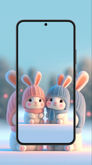 Kawaii Rabbit Wallpaper HD 4K Screenshot 2