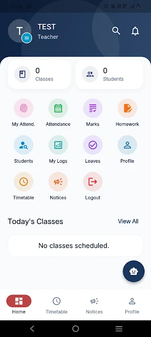 Holy Genius School Staff App Screenshot 1