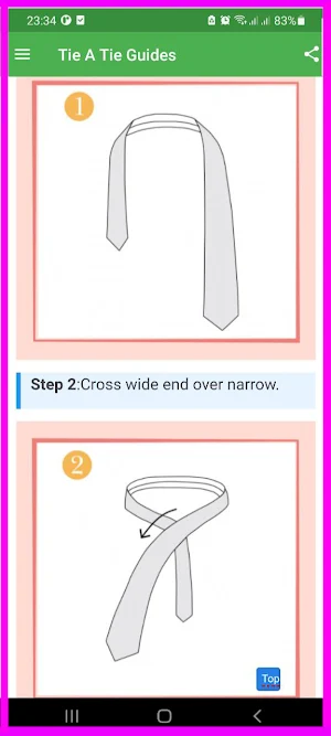 How To Tie A Tie Guides App Screenshot 1