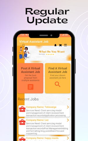 VAJ - Virtual Assistant Jobs Screenshot 1