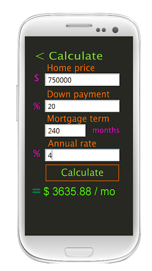 Mortgage Calculator Screenshot 2