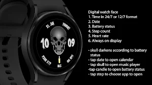 Skull - Wear OS Screenshot 3