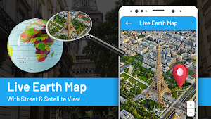 Live Earth Map HD-GPS Satellite & Live Street View Screenshot 0