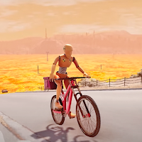 Motorcycle Rider Lava Parkour