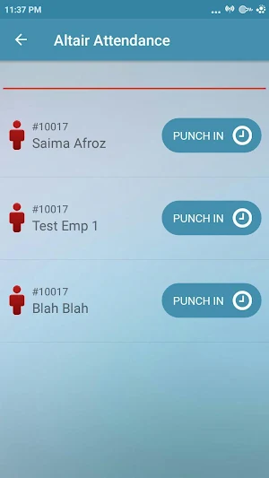 Altair Attendance Screenshot 2