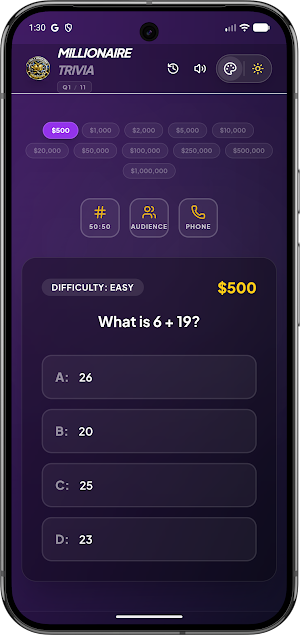 Millionaire Trivia Pro Offline Screenshot 1