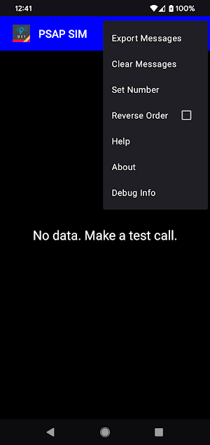 PSAP SIM Screenshot 1