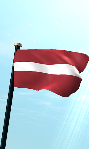 Latvia Flag 3D Live Wallpaper Screenshot 0