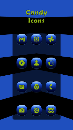 Candy Blue Icons Screenshot 0