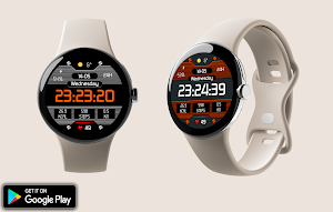 Digital Rotorotor Watch Face Screenshot 3