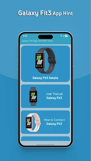 Galaxy Fit3 App Hint Screenshot 3