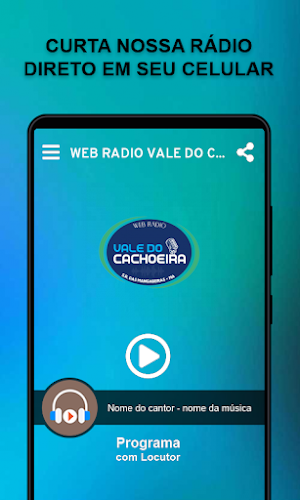 Web rádio Vale do Cachoeira Screenshot 1