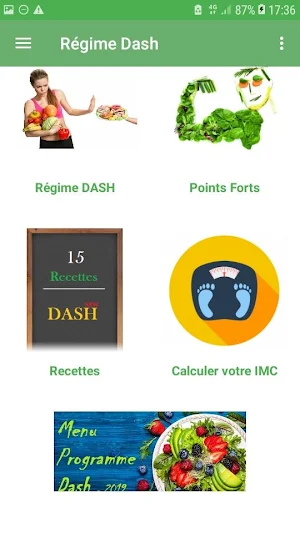 Régime Dash 2020 Menus et Recettes Minceur Gratuit Screenshot 0